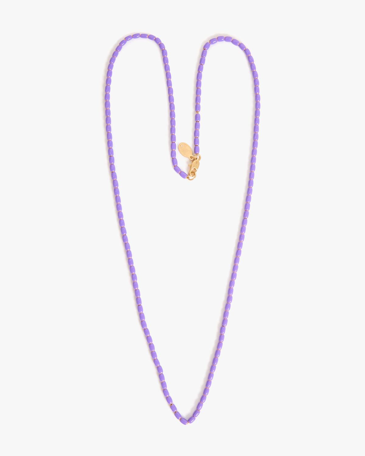 Enamel Barrel Chain Necklace - 24 In - Image 4