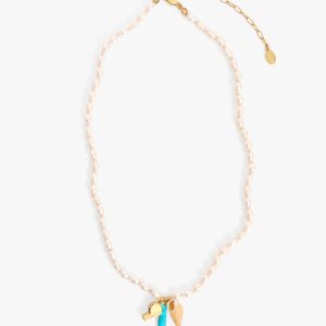 Freshwater Pearl Charm Necklace