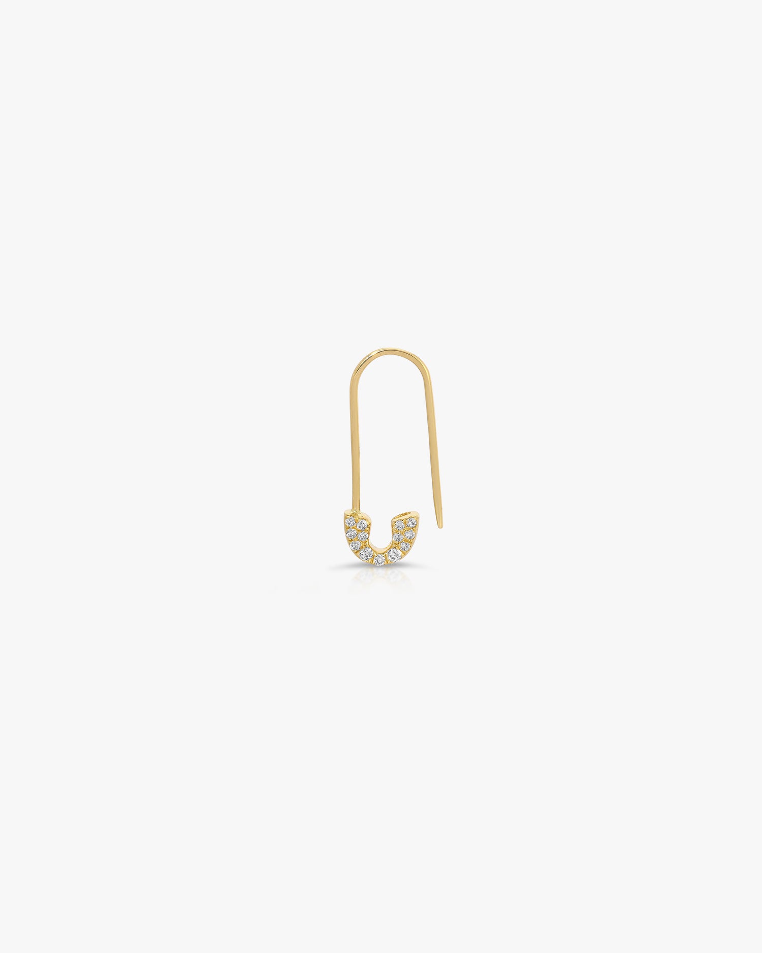 Pavé Safety Pin Earring - Image 2